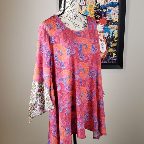 Benares Dresses & Skirts - {Benares} Flowy hippie boho tunic dress